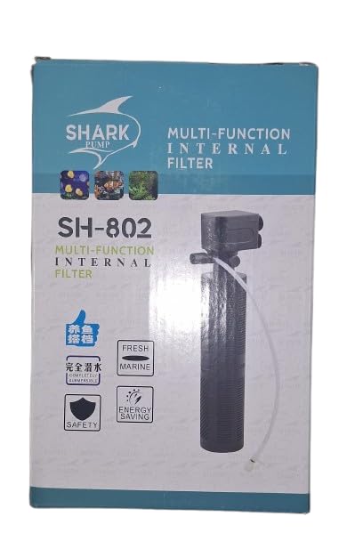Shark Pump Internal Aquarium Filter SH-802 1200L/H 12 Watt