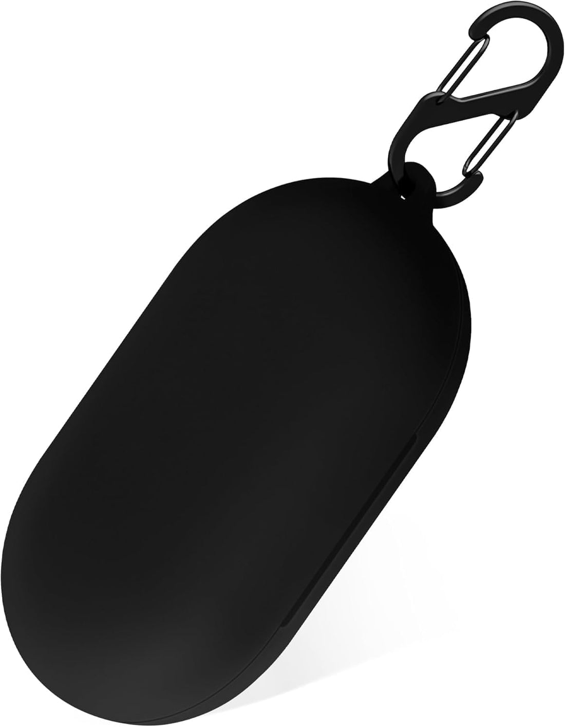 Silicone Case Compatible with Anker SoundCore V20i Earbuds, Full-Body Protection Cover with Anti-Lost Keychain (Black)