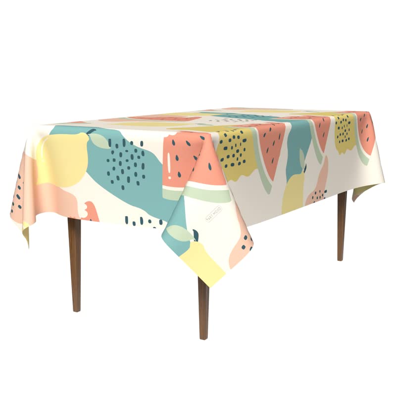 ART MOOD HOME Waterproof Polyester Fabric Melon tablecloth waterproof Multi color 140x300 CM