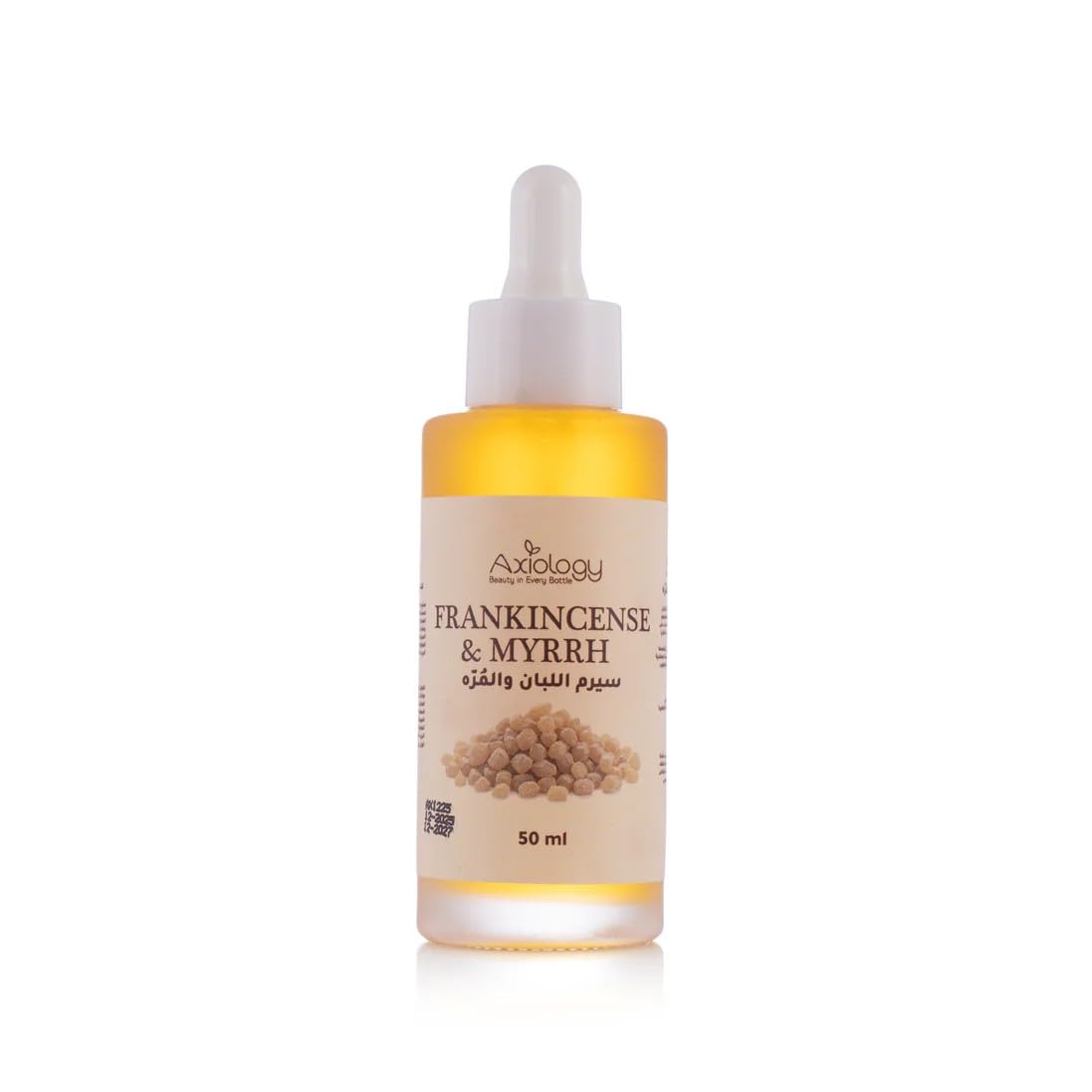 Axiology Frankincense & Myrrh Facial Serum, Nourishing & Rejuvenating, for All Skin Types, 50ml
