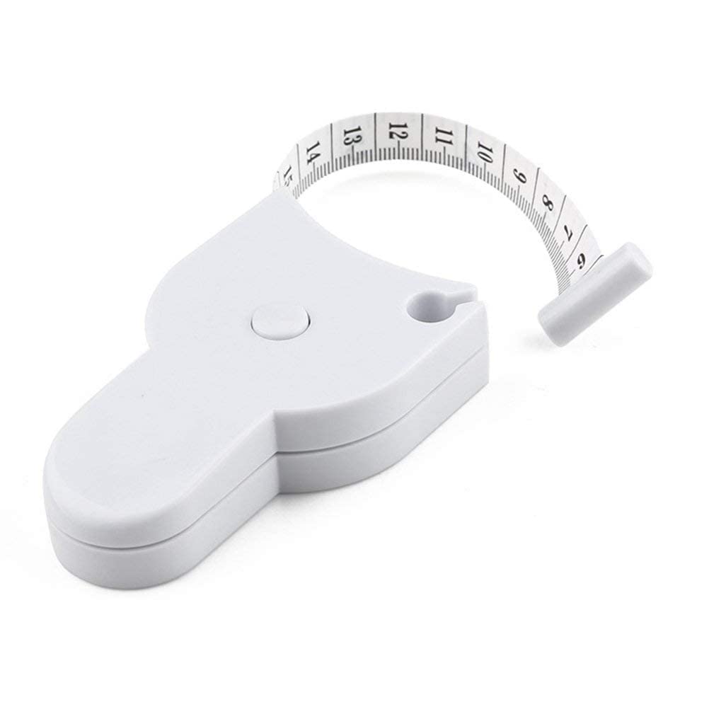 Anteater AARAMBH Enterprise Body Tape Measure, Waist Tape Measure, Body Fat Measuring Tape White,150CM Handle Y-Shaped Ergonomic Design Ruler Waist Arm Accurate Measuring Scale Sewing Tape (White)