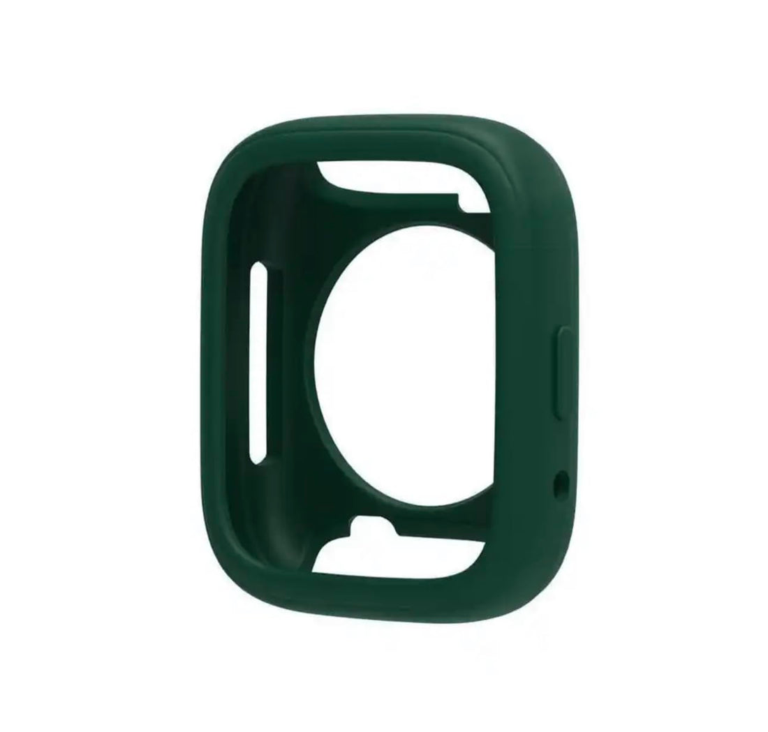 فكرة Fekra Silicone Case for Redmi Watch 3 Active/Redmi Watch 3 Lite Protection Shell Bracelet Replacement Strap Protective Cover (Tpu Frame Green)