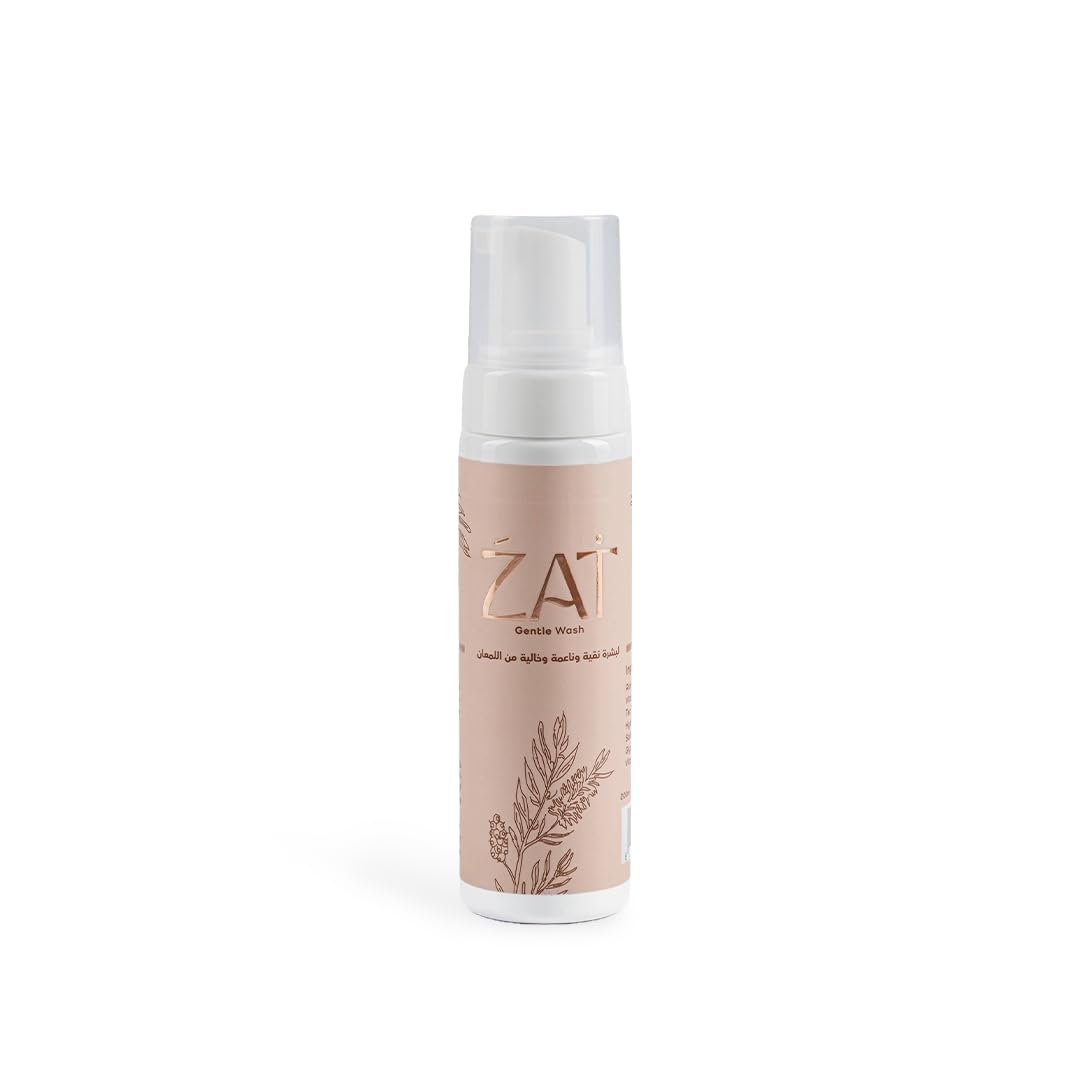 ZAT Gentle Face Wash Facial Cleanser with Aloe Vera, Vitamin C & E, Tea Tree Oil, Salicylic Acid, Hyaluronic Acid for All Skin Types, 200ML