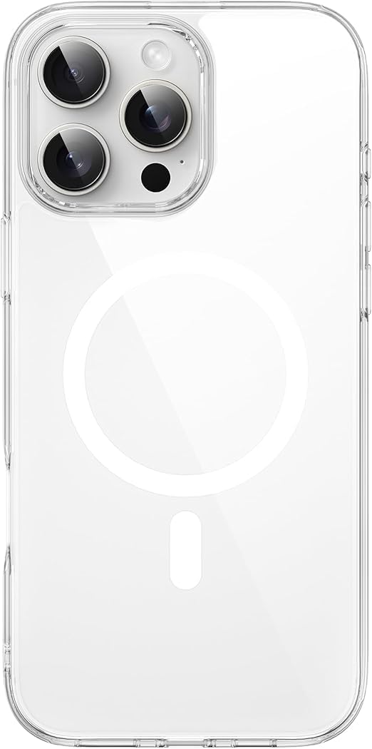 V Volt Clear Case Compatible with iPhone 16 Plus - Slim Design, Superior Protection, Supports Magnetic Charging, Scratch and Shock Resistant, High Durability. (Clear)