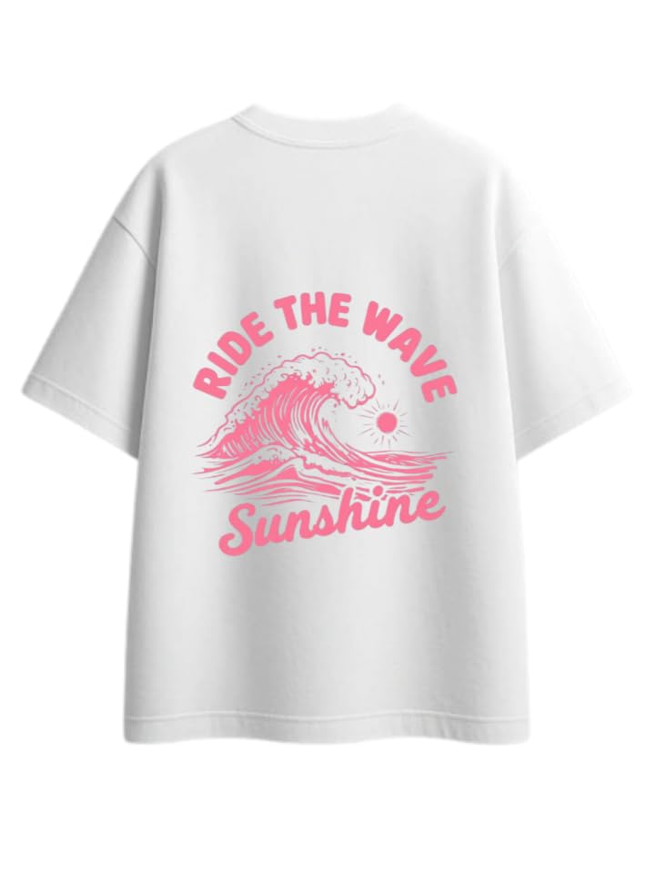 Sammer Vbes T-shirt White Back RIDE THE WAVE 5