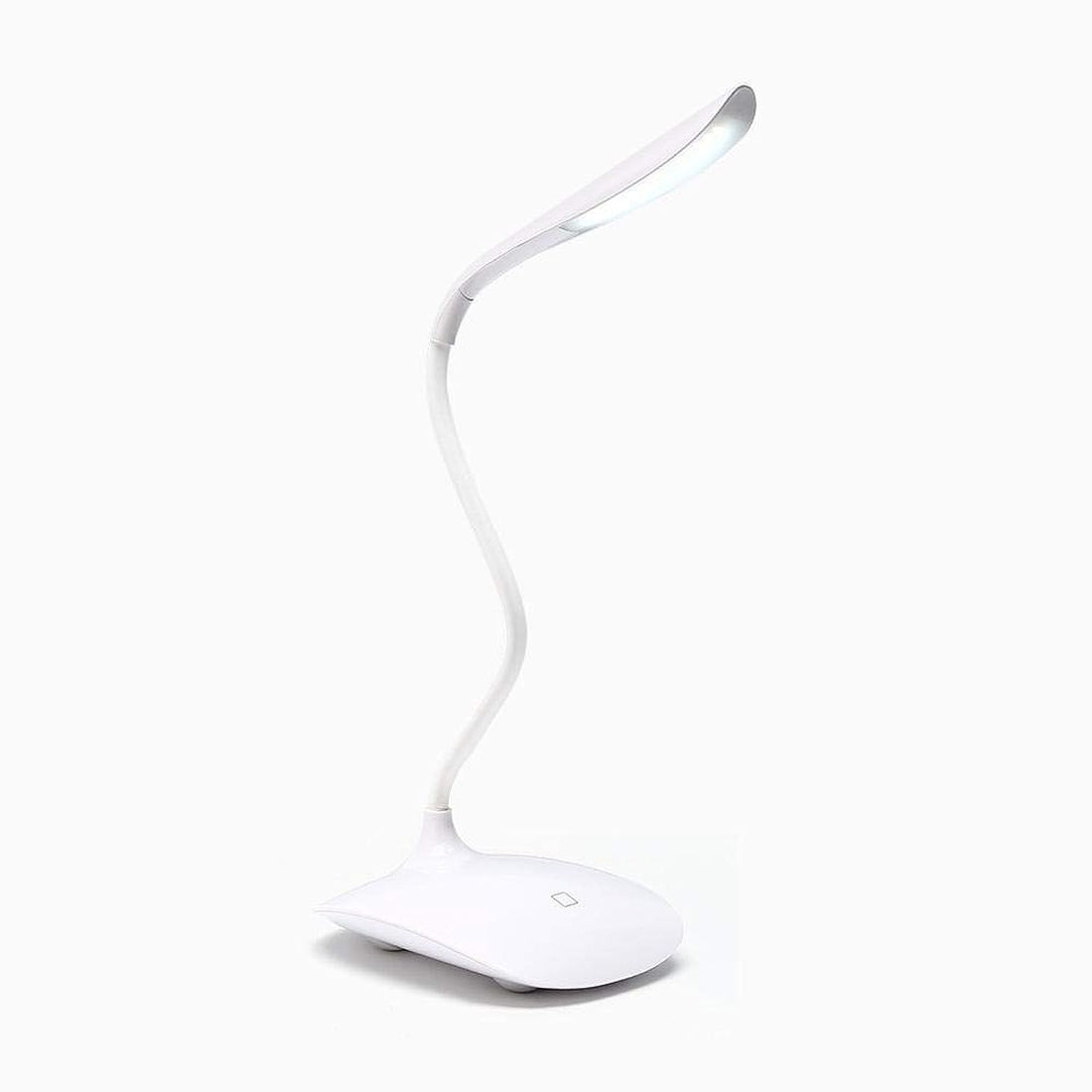 Flexible Led Desk Lamp with USB Charging and Touch Control , Eye Protection Desk Reading Lamp with 3 Level Brightness for Reading ,Studying, Working, white