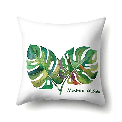 nordic tropical plam tree green cushion cover flower cushions decorative for sofa car pink gold pillows flamingo