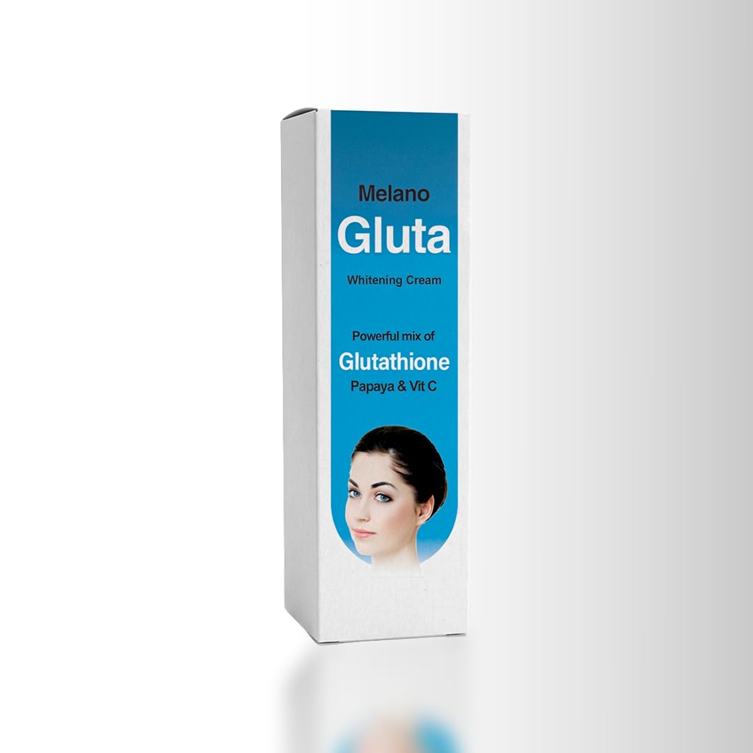 Melano Gluta Whitening Cream with Glutathione, Papaya and Vitamin C for Brighter, Even Skin Tone