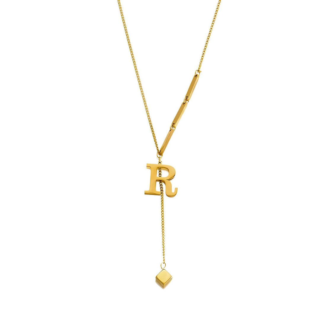 Women's chain-elegant stainless steel chain with custom lettering design, gives a great combination of elegance and durability, ideal for confident women and girls with good taste (option 5)
