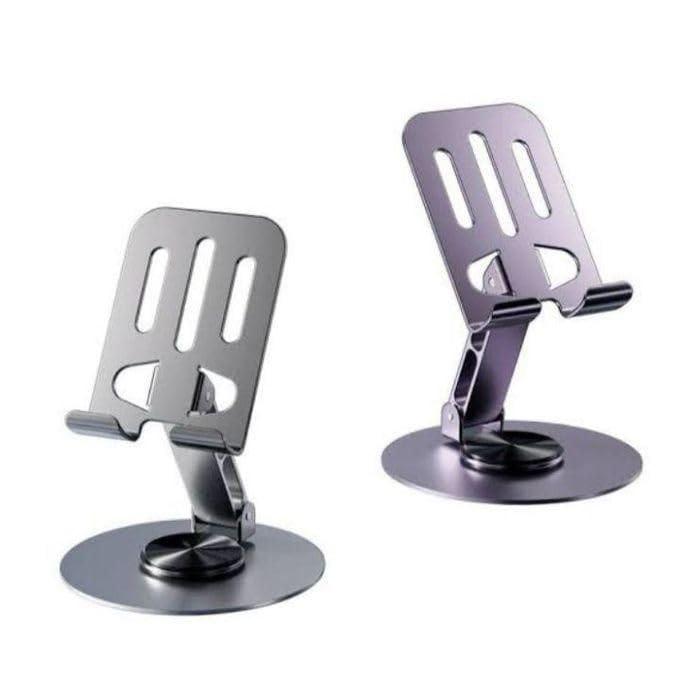 stand Foldable Angle and Height Adjustable Portable Desktop Stands for Mobile - White
