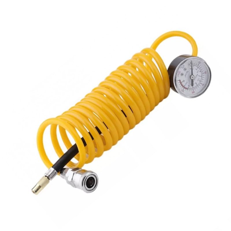 Kapper Trade Air Pressure Gauge Hose for Blower and Compressor Multi Use with Meter and Kubsha (3 Meter Length) - KaberTrade