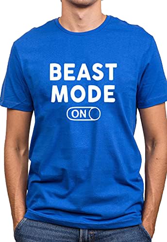 Print Online Men T-Shirt Medium Blue 605-ZN0