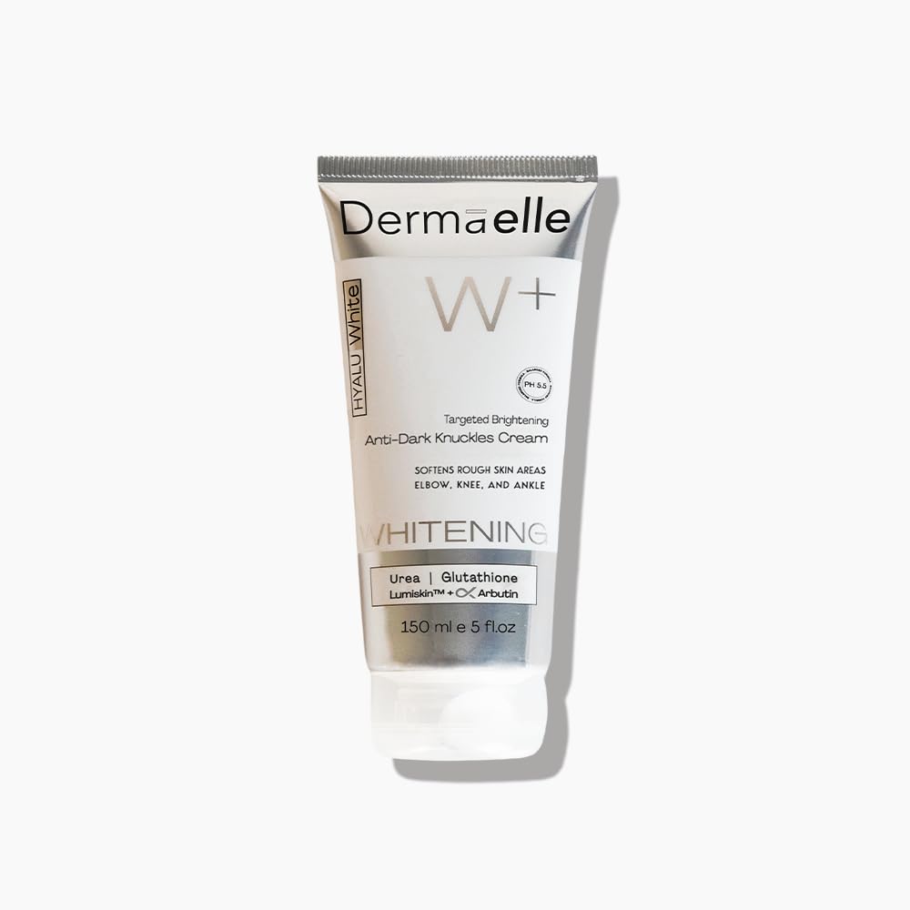 Dermaelle Hyalu White Anti-Dark Knuckles Cream – Brightening Cream for Dark Knuckles, Elbows & Knees, Smooth Skin & Hydration