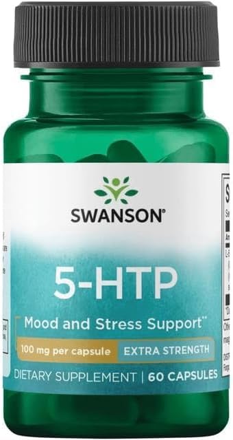 5-HTP Supplement – 100mg per Capsule | 60 Capsule | Natural Griffonia Seed Extract for Mood Balance, Relaxation & Sleep Support | Non-GMO, Gluten Free
