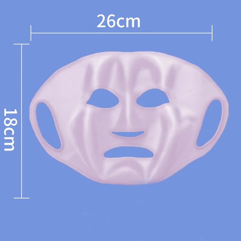 MySouqEg Store 3D Silicone Mask Face Women Skin Care Tool Hanging Ear Face Mask Gel Sheet Reusable Lifting Anti Wrinkle Firming Ear Fixed Tools 1Pcs (Pink)