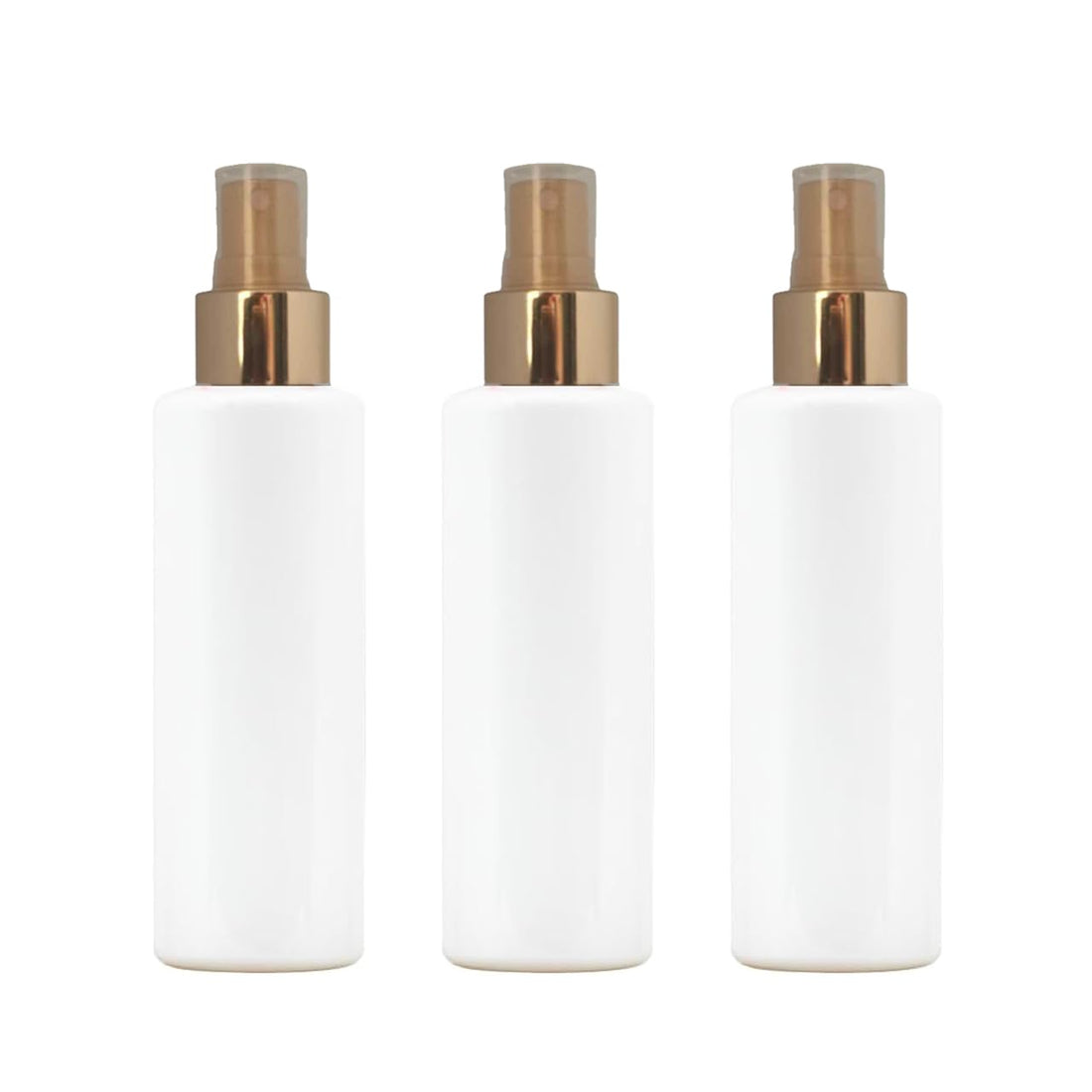 Fine Mist Spray Bottle Set (3 Pack), 120ml Refillable Cosmetic Containers, Empty Plastic Spray Bottles Small White