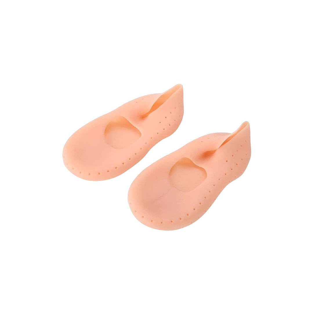 Oblivion Anti Crack Vented Moisturizing Silicone Gel Heel Socks for for Swelling, Pain Relief, Foot Care Ankle Support Pad - 1 Pair (Beige, Free Size)