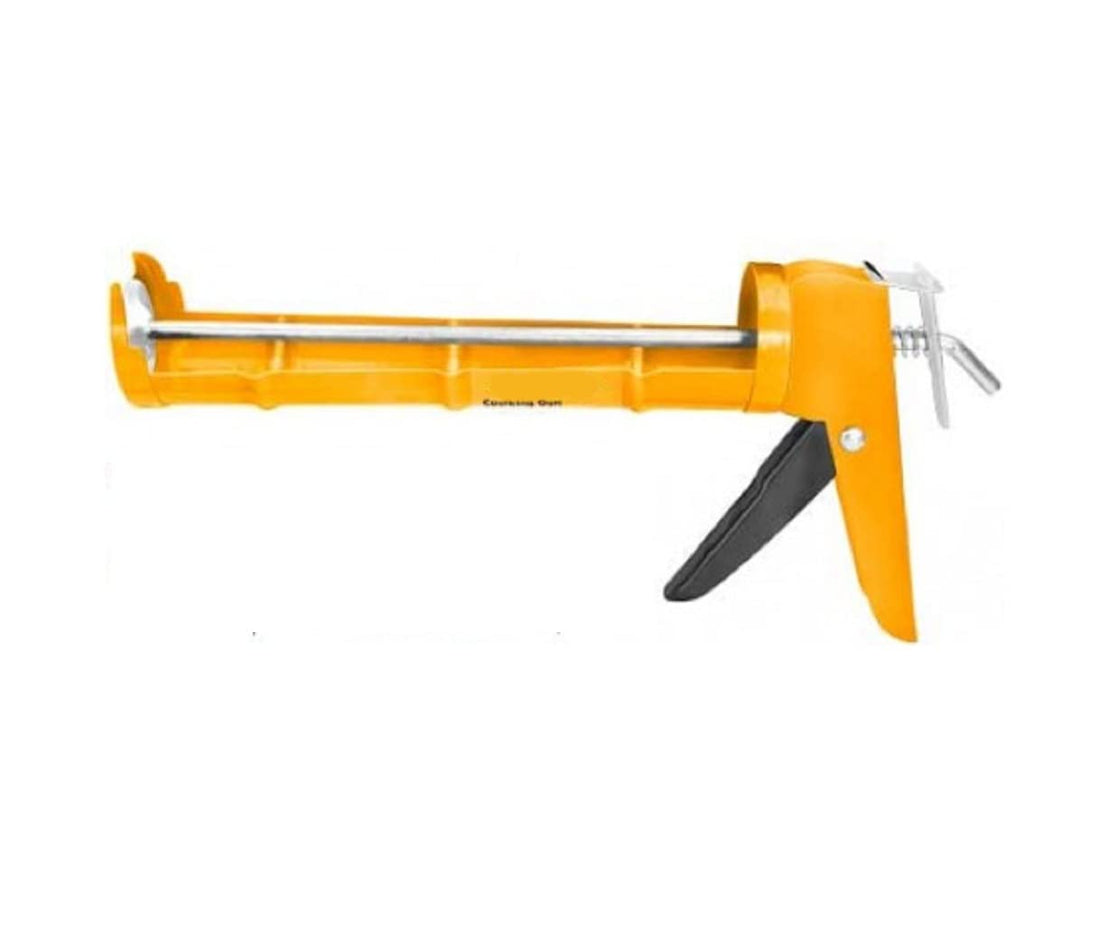 SZONE® Heavy Duty Silicon Caulking Gun, Size: 230mm(9" Inch), Diameter: 55mm, Yellow