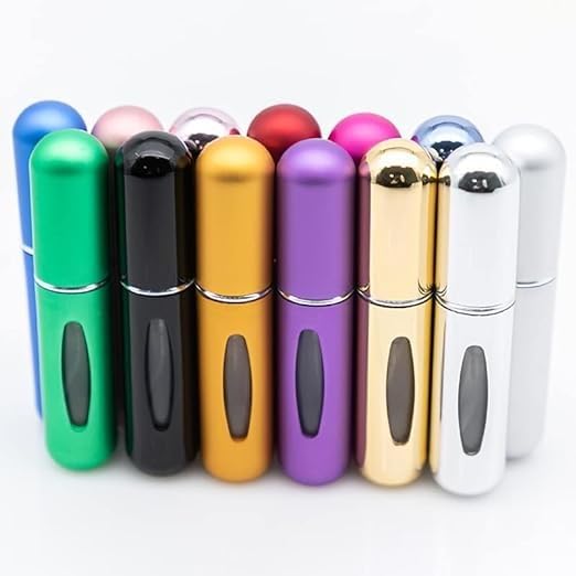 Portable Travel Perfume - Mini Perfume Atomizer for Men and Women - Portable Spray Bottle - Travel Accessories - Perfume Pump Can - Refill Perfume - 5ml Generic