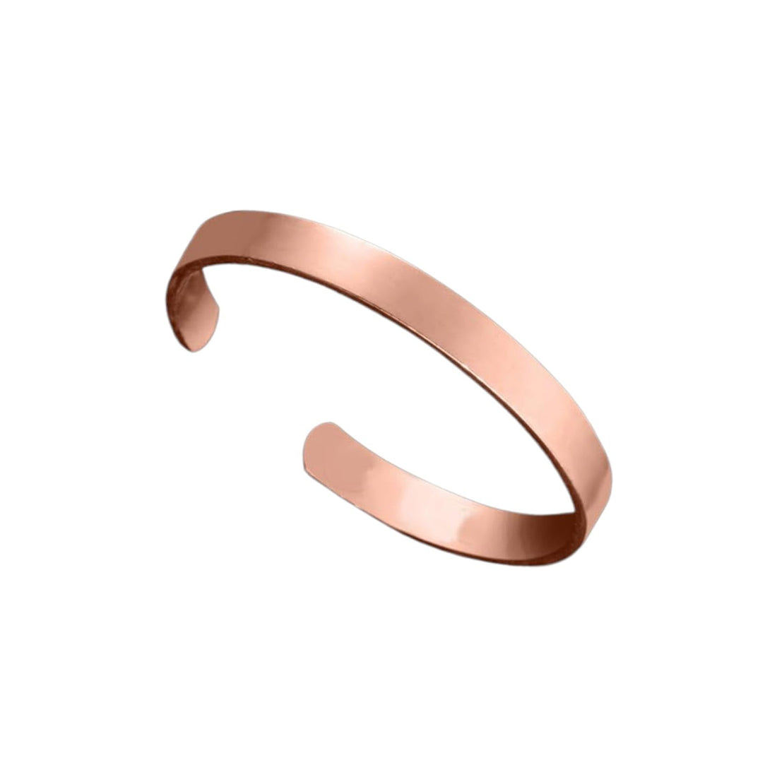 Original Energy Bracelet Classic Simple Smooth Men Women Magnetic Pure Red Copper Thick Heavy Weight