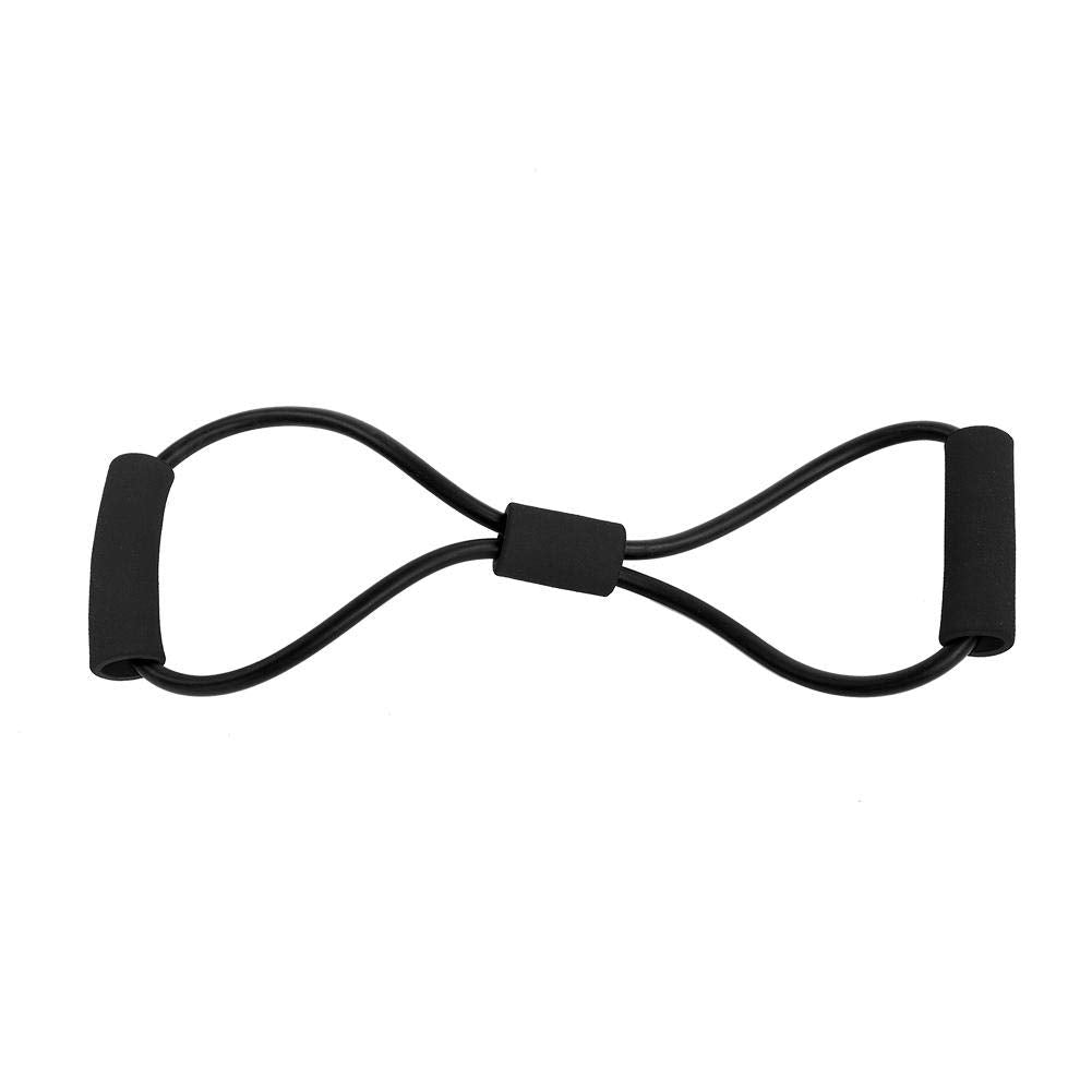 VGEBY1 Expansion Resistance Band, 8 Shapes Expansion Resistance Training Bands Rope Tube Training Physical Exercise for Yoga Gym (Black)