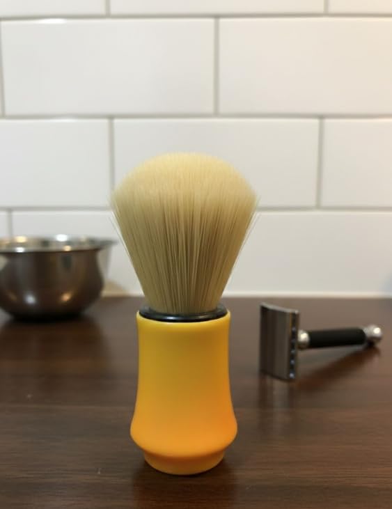 Large Shaving Brush for Men, Strong Handle, Soft Synthetic Bristles, Shaving Foam Applicator - Multi Color