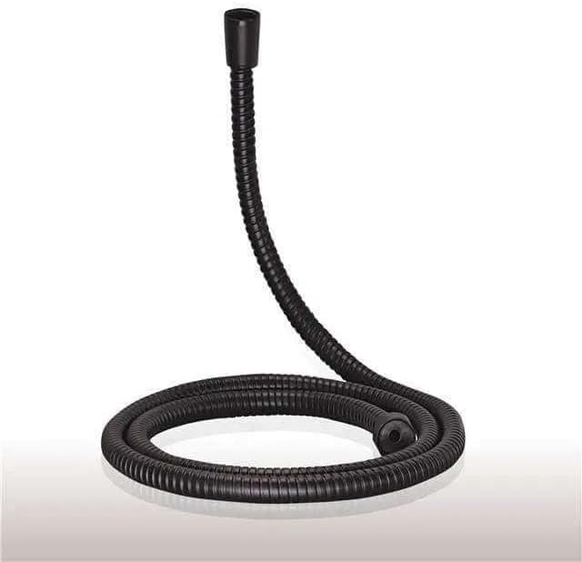 150cm Black Shower Hose – Rustproof Coated Stainless Steel – Thermal Insulation Inner Liner – Flexible & Durable with Elegant Design Anti-Twist (Black)