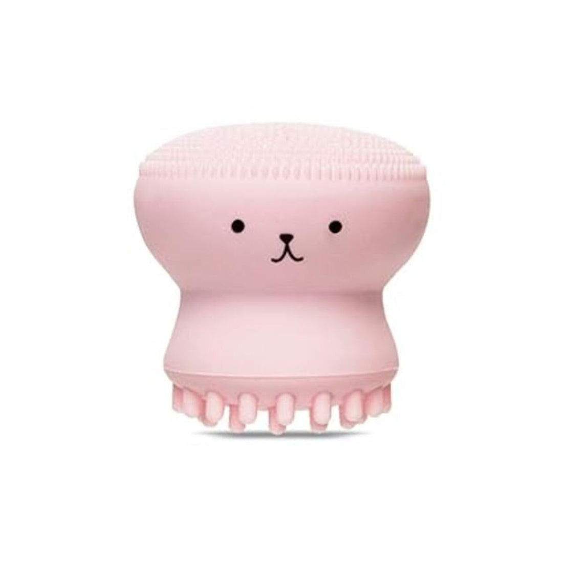 Facial Cleansing Brush, Silicone Octopus Shape Face Scrubber Jellyfish Exfoliating Pore Cleanser Massaging Grease Removal Exfoliator Wash Tool for Men Women Massage Blackhead Removing(pink)