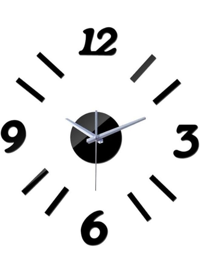 Home Gallery Beautiful Wall clock adhesive numbers black