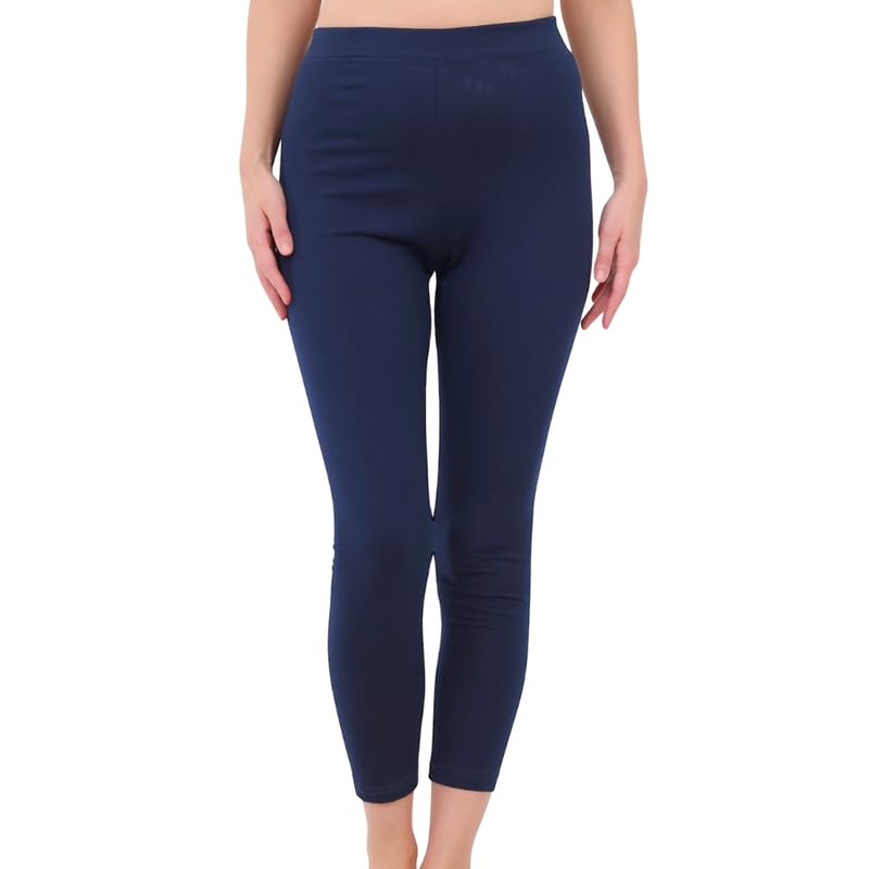 Cotton Zone Premium Organic Cotton women high-waisted long leggings size