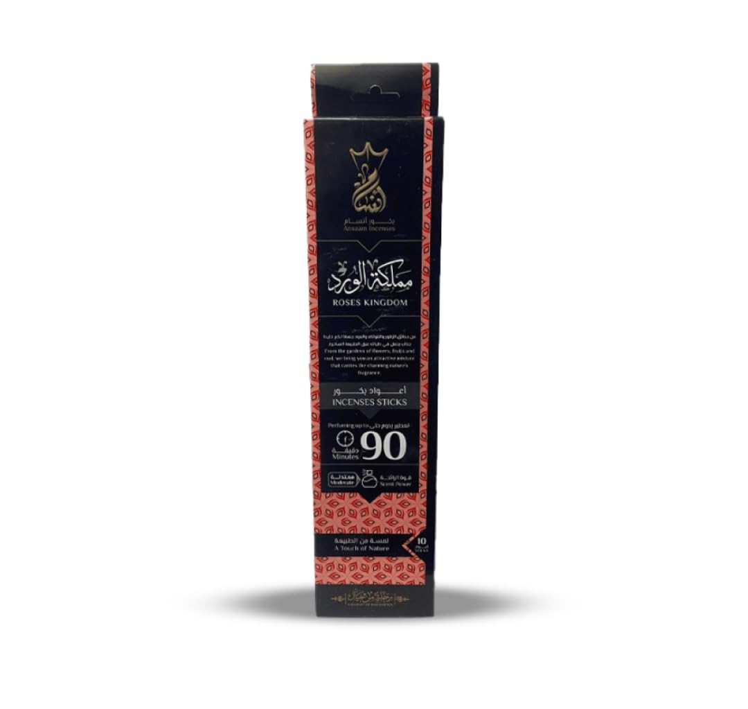 Ansam Touch of Nature Incense - Premium Quality Incense (Mini Sticks, Rose Kingdom)