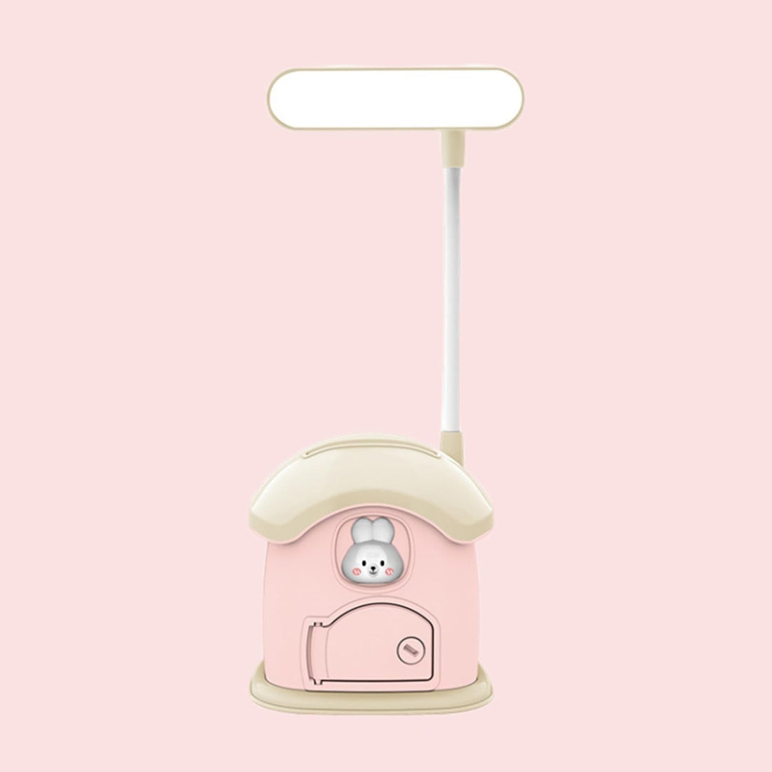 YAOED Multi Functional Mini Desk Lamp, Student Eye Protection, USB Rechargeable Children's Savings Can, Three Speed Adjustable Cartoon Desk Lamp