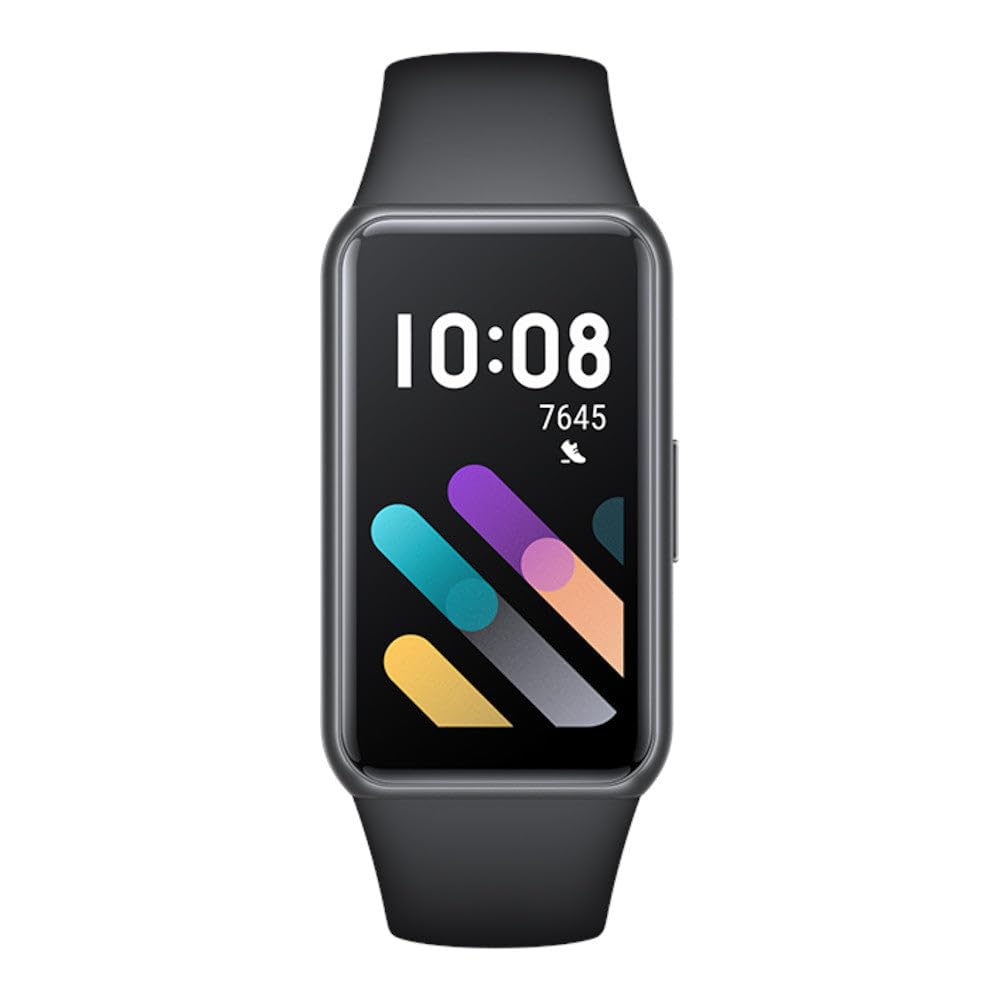 Honor Band 7, Smart Watch Fitness Tracker, 14 Days Battery Life, 1.47 inch AMOLED Screen, Heart Rate Monitor, Sleep Monitor, All Day Blood Oxygen Tracker, 96 Workout Modes, Black Meteorite