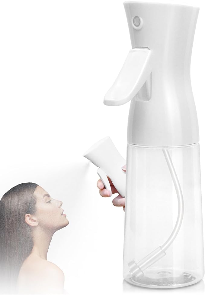 Continuous Spray Bottle,Hair Spray Bottle,Plants Water Spray Mist Bottle,Ultra-Fine Spray Bottle for Hair,Skincare, Plant Care, Pet Grooming, Cleaning(White)