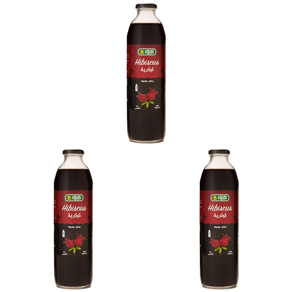 Isis Hibiscus Juice - 1 Liter (Pack of 3)