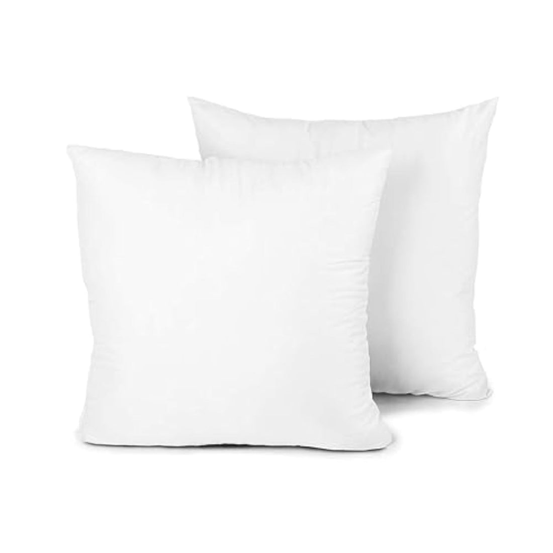 Snooze Pack of two squared fiber cushion, fiber filling, 40 * 40 cm, White