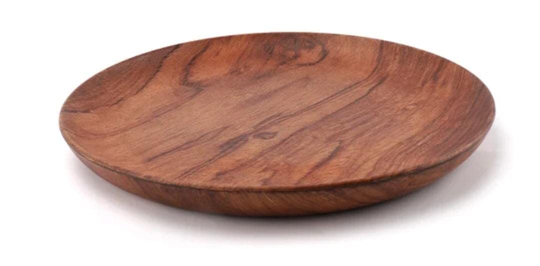 Hayah Wood - Small Wooden Plate - طبق خشب صغير