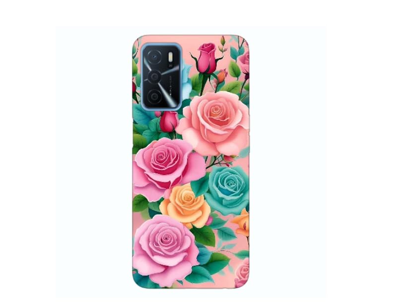 q Silicone Printed mobile case compatible with Oppo A16