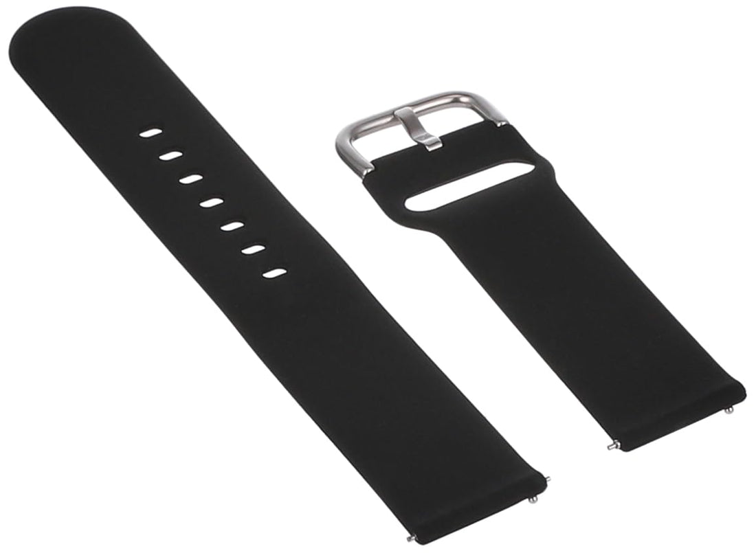 Generic For Samsung Galaxy Watch ACTIVE (20mm) - Premium Silicone Soft Smart Watch Band Strap - Black