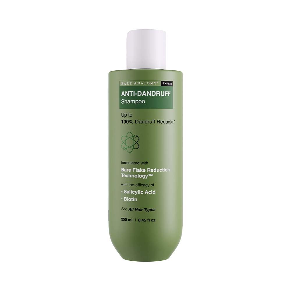 Bare Anatomy Expert Anti-Dandruff Shampoo | Targets Oily Scalp and Sheds Dry Flakes Clears Away Dandruff Flakes Relieves from Excessive Oil | 250 ml