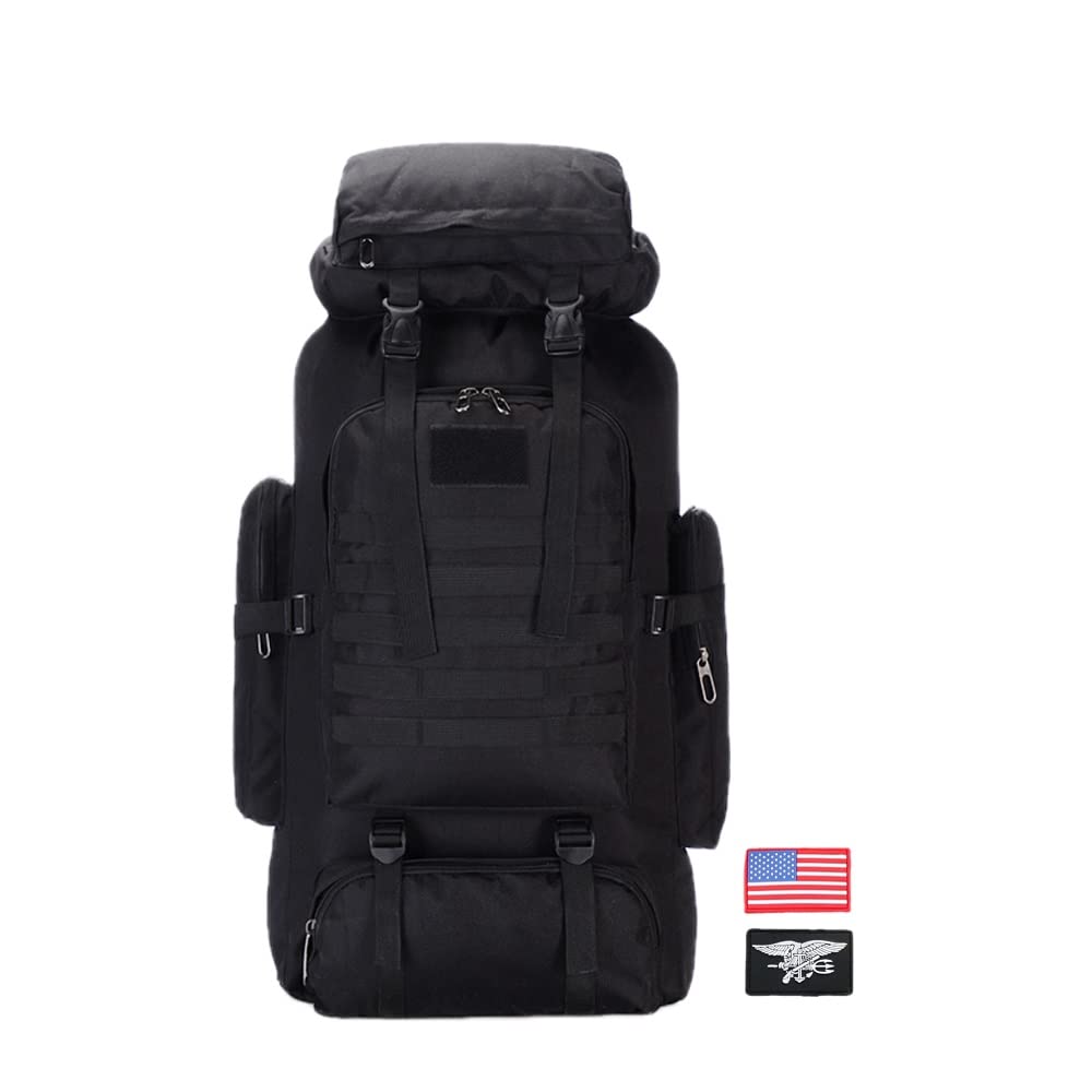 4land Waterproof Camping Hiking Backpack, 70L/100L Molle Rucksack for Men,Large Daypack For Travelling