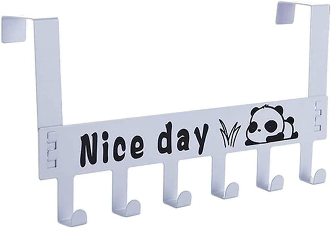 Closet Clean and Organized - 6 Hook Metal Clothes Hanger for Hanging Clothes and Pants Without Drilling - Effectively Facilitate Clothes Cooling and Drying - Ideal for Organizing Jackets
