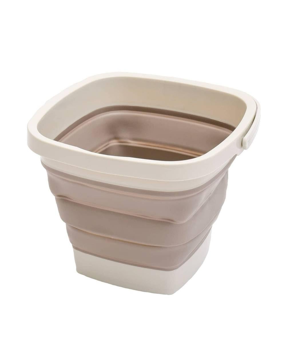 Square Silicone Bathroom Bucket - Lightweight Easy to Use Multipurpose Bucket (10L)