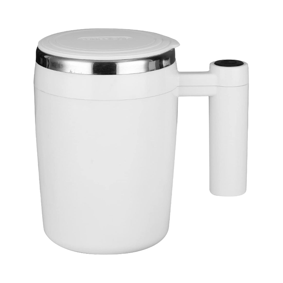 Self Stirring Mug with Lid, 380mL Automatic Mixing Stainless Steel Cup, Auto Magnetic Coffee Mug, Electric Stirring Cup for Coffee Milk Cocoa Hot Chocolate Tea