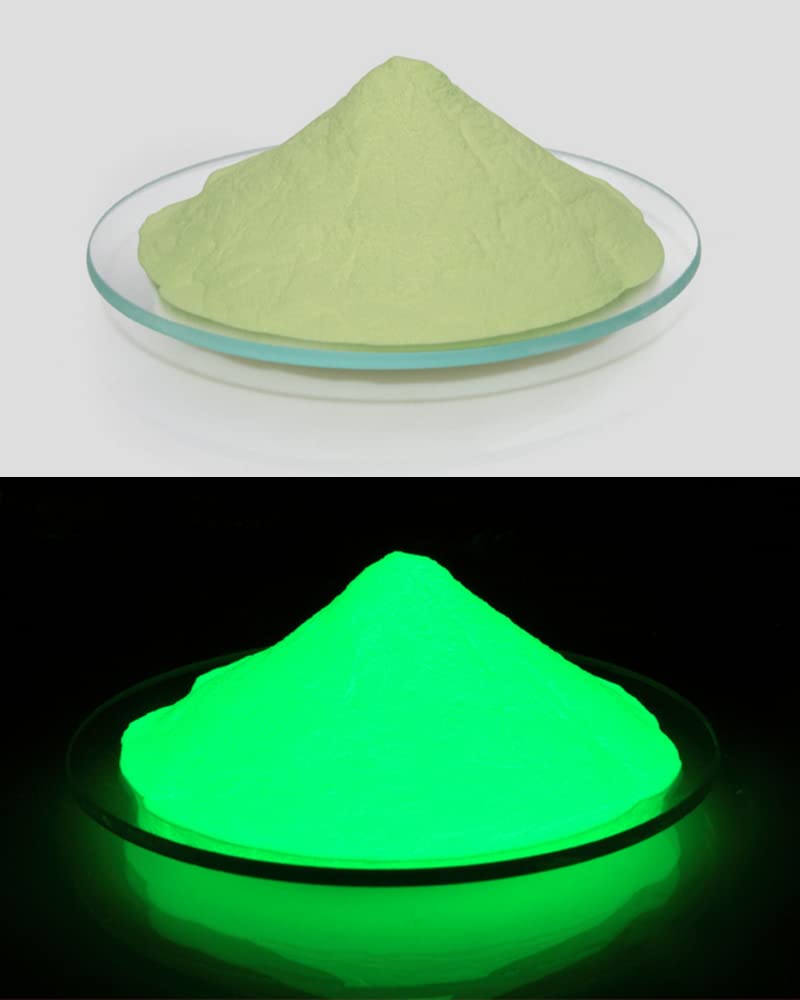 Dr Adorable 1 oz Nite Bright Green Glow-in-the-Dark Powder Glow in The Dark Pigment Luminous Fluorescent Color for DIY Slime Paint Nail Art Painting Crafts