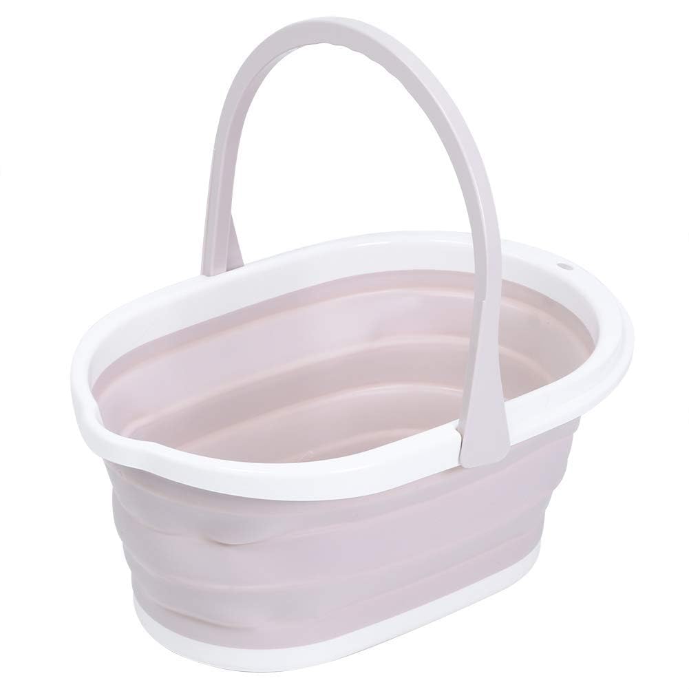Collapsable Bucket Shower Bucket, Collapsible Bucket with Handle Indoor and Outdoor Collapsible Bucket Foldable Water Bucket for Cleaning