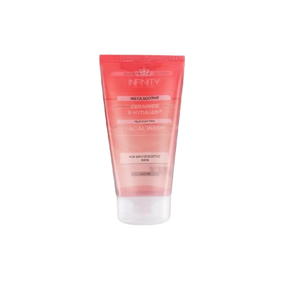 Infinity Insta Soothe Facial Wash with Ceramide and Hydrogen for Dry and Sensitive Skin Hydrating Daily Cleanser 150ml
