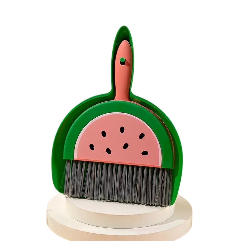 Nopatia Handy Broom and Dustpan Set with Small Brush and Broom for Kitchen, Compact Design for Quick Cleaning, Lightweight, Ideal for Small Surfaces and Corners of the Home (2)