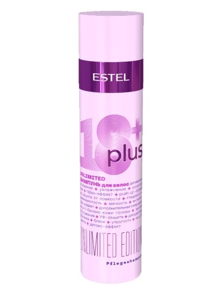 Estel 18 Plus Shampoo 250ml - Strengthening, Moisturizing, and Anti-Breakage Formula for Mature Hair