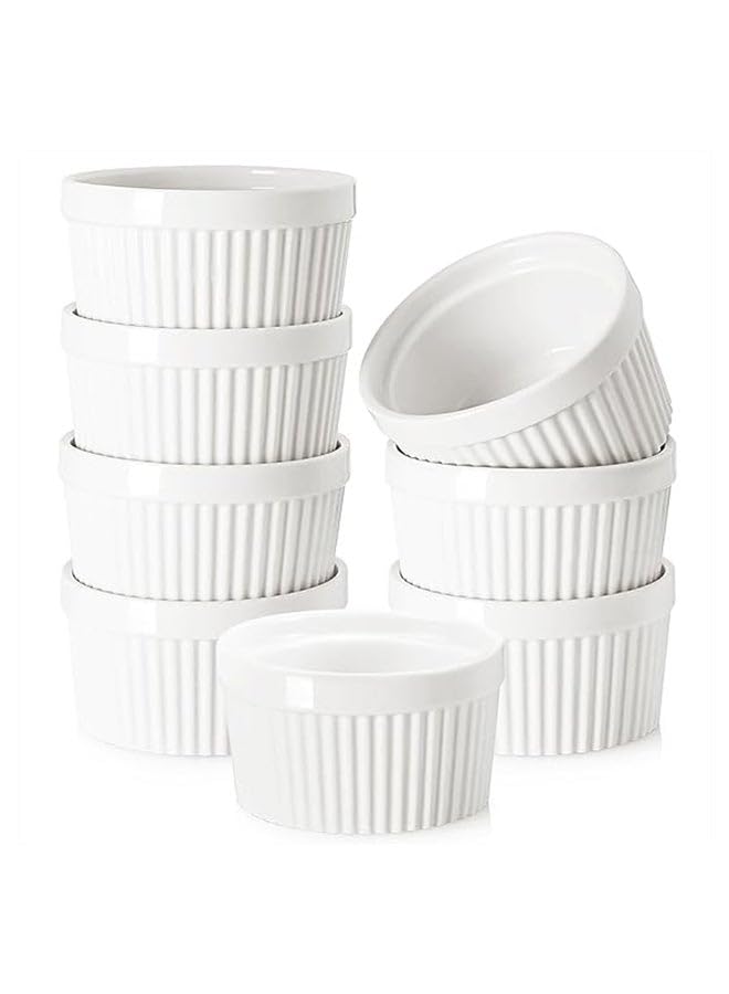 Dove 6-Piece Mini Sauce Dish White 6x3inch